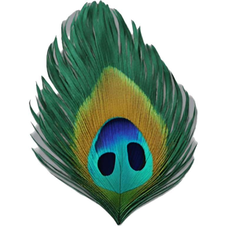 A peacock feather  emoji