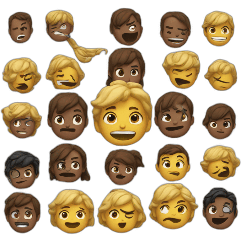 A bunch of Emotes emoji