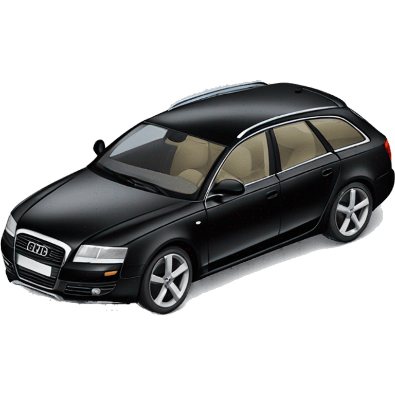 Black audi a6 c6 avant with black windows emoji