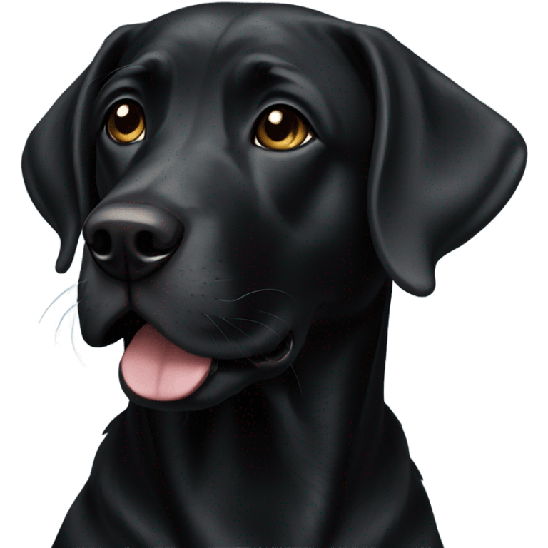 Black lab emoji