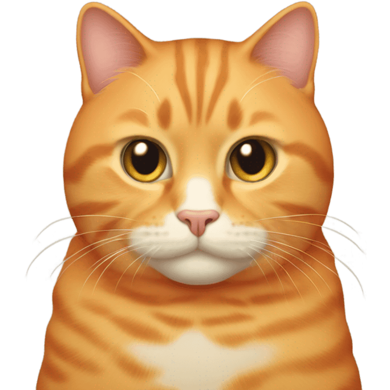 Orange cat fat emoji