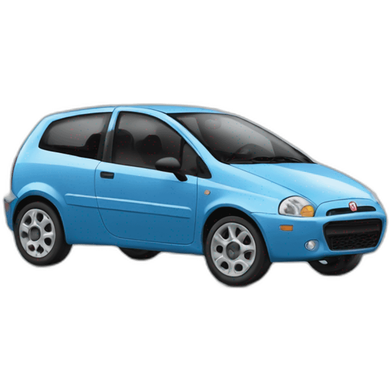 fiat punto like in the cars movie with eyes emoji