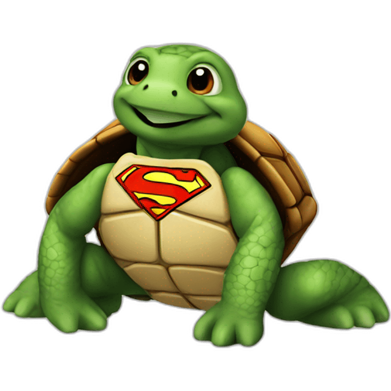 Turtle-superman emoji