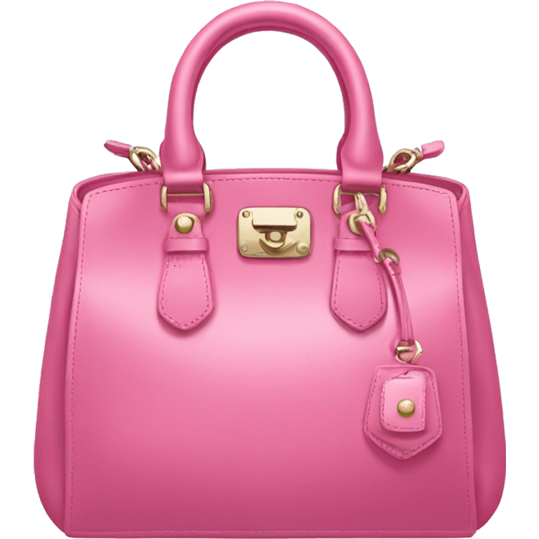 pink luxury hand bag emoji