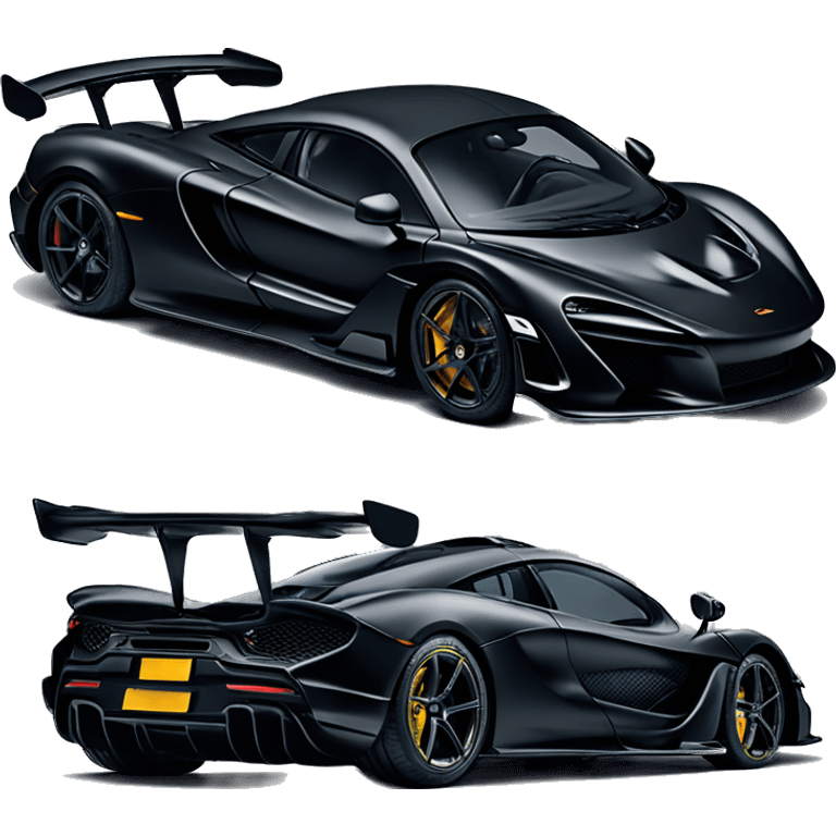 Matte black McLaren senna emoji