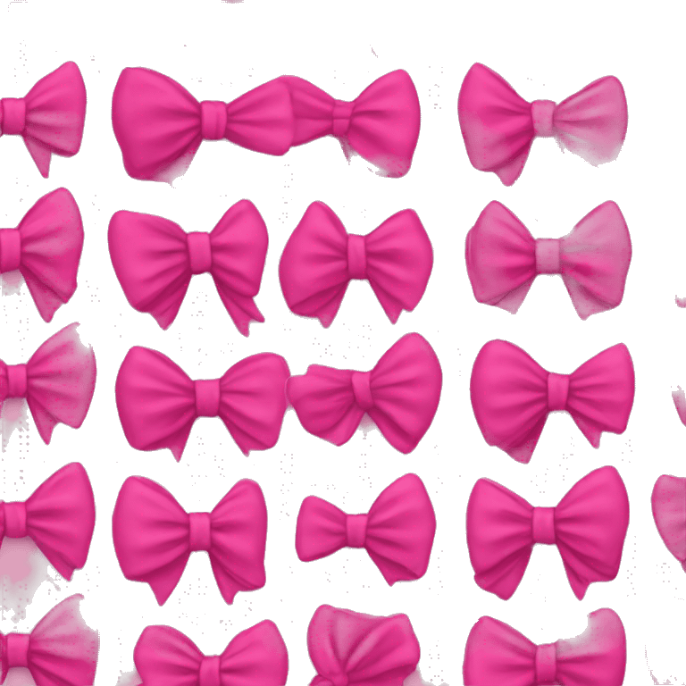 bright pink bow emoji