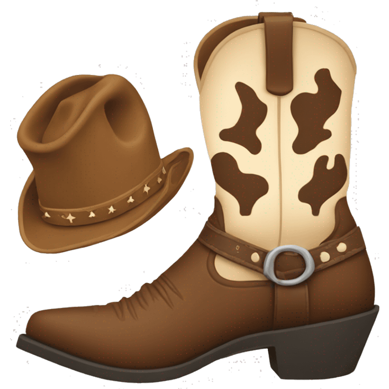 Cowboy boots emoji