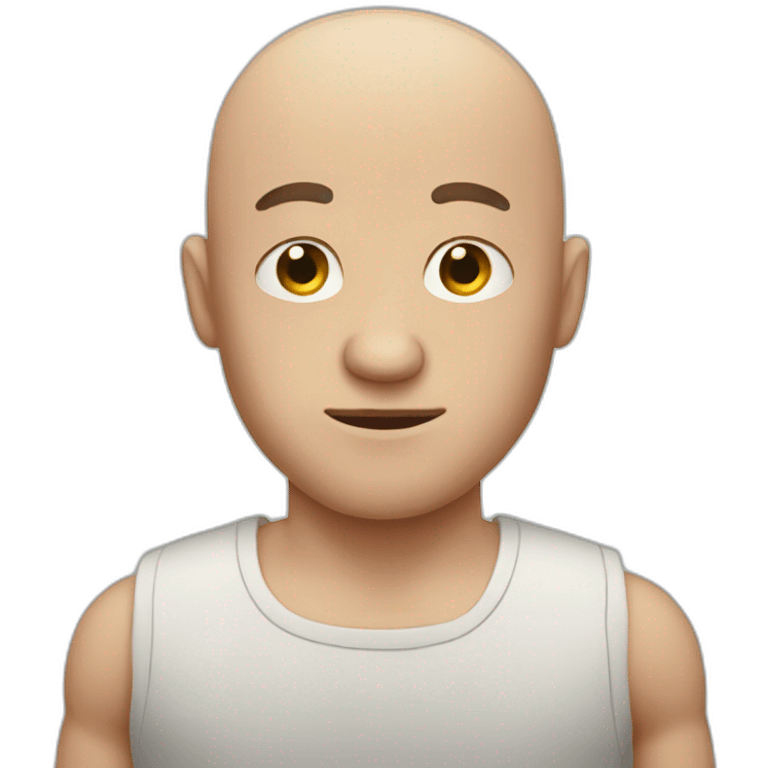 Bald guy with 8 arms emoji