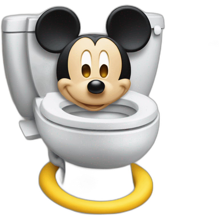 mickey mouse toilet emoji