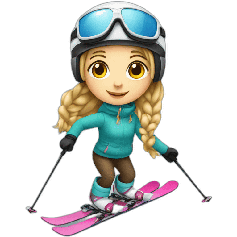 girl on a ski emoji