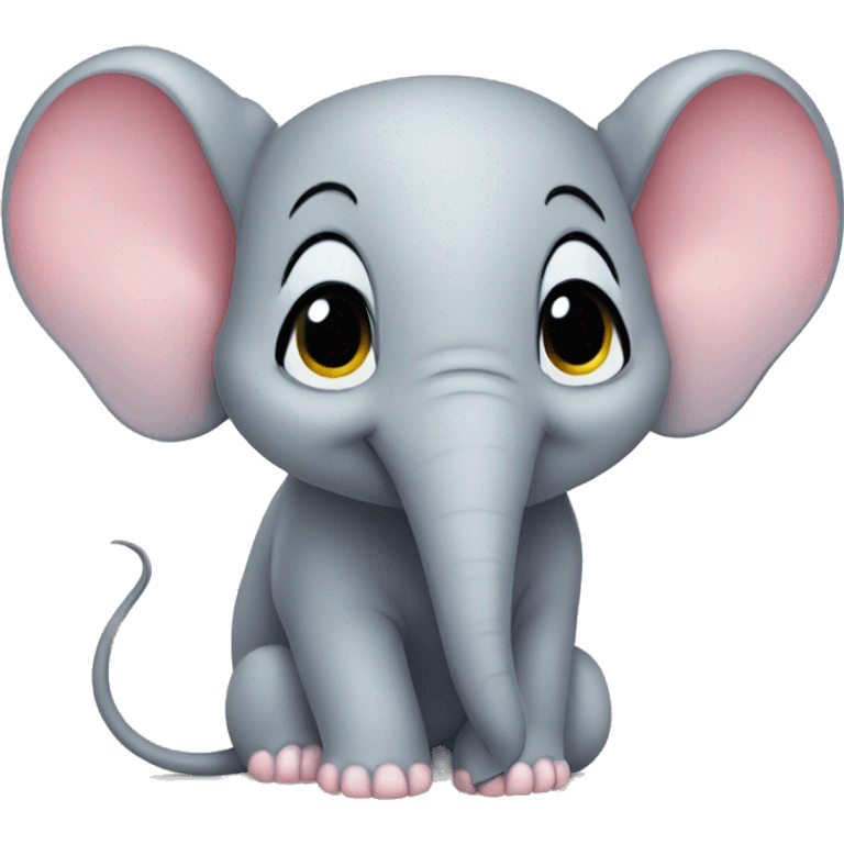 Cute mouse-elephant emoji