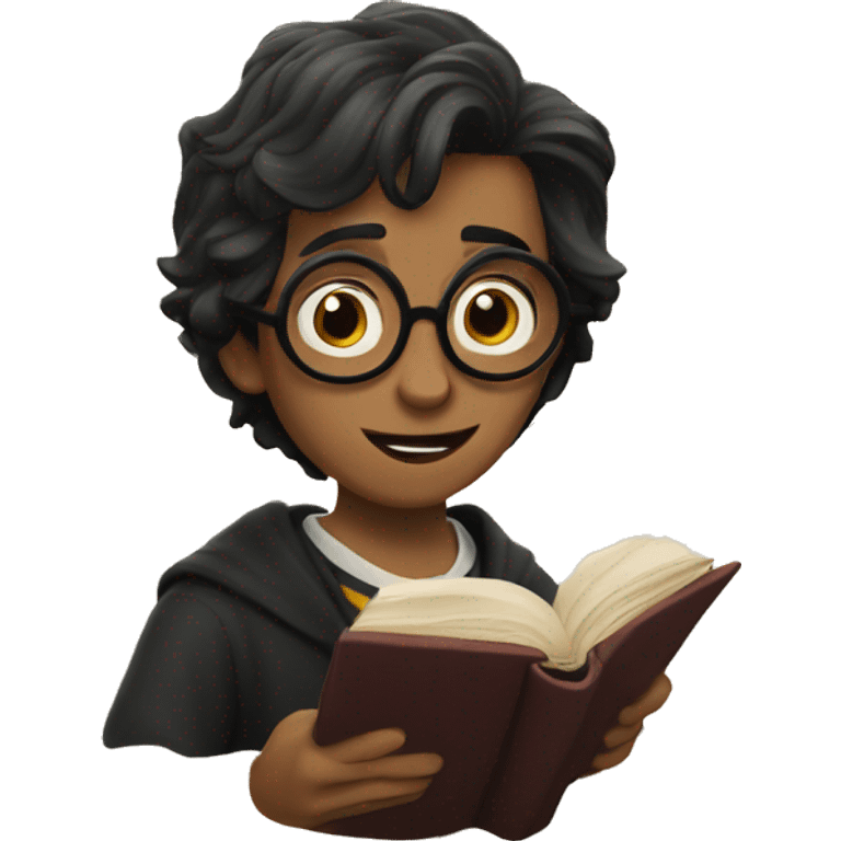 Harry potter read a book emoji