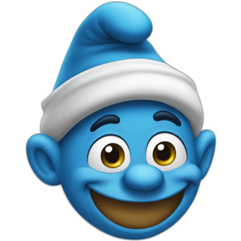 funny smurf emoji