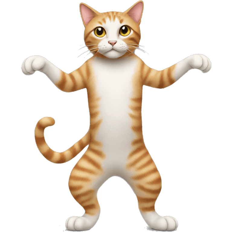 cat standing on two legs emoji