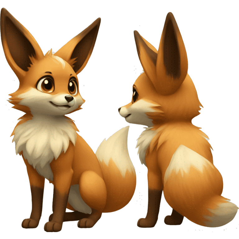 Eevee-Fox full body emoji