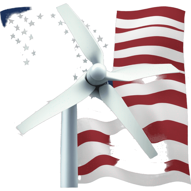 wind generator usa flag emoji