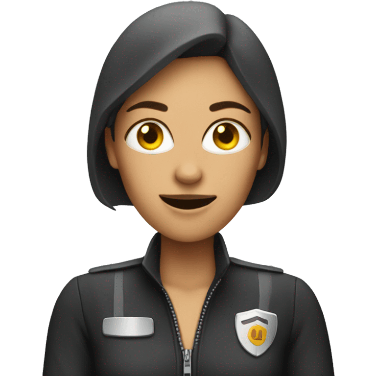 scary female driver emoji