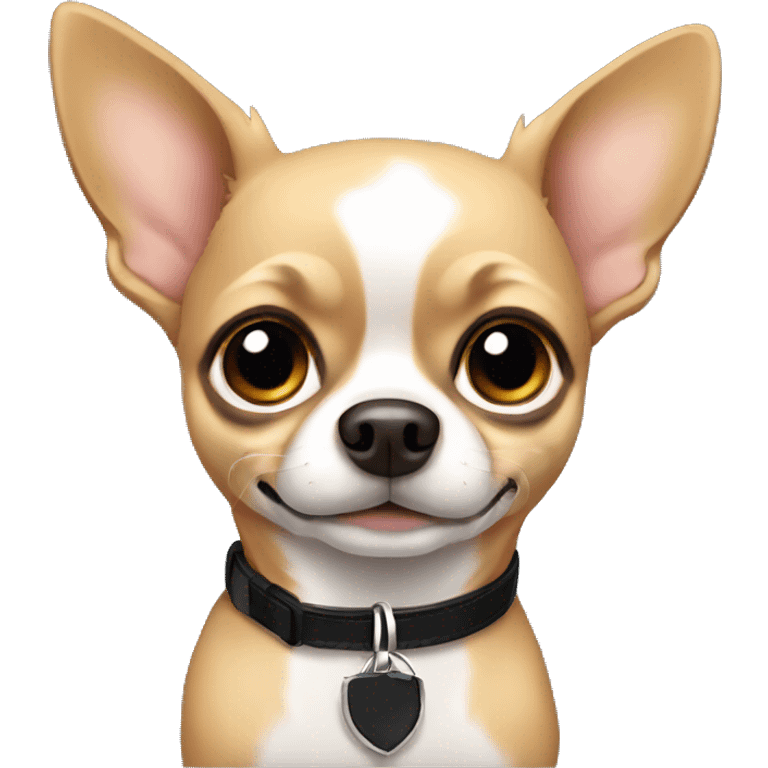 chihuahua with black collar emoji