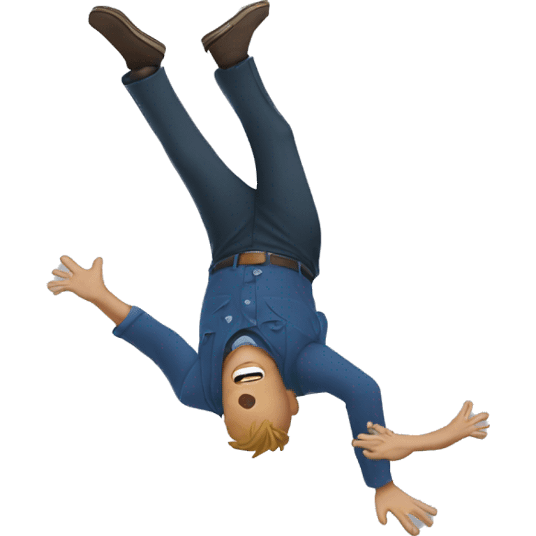 Falling man emoji