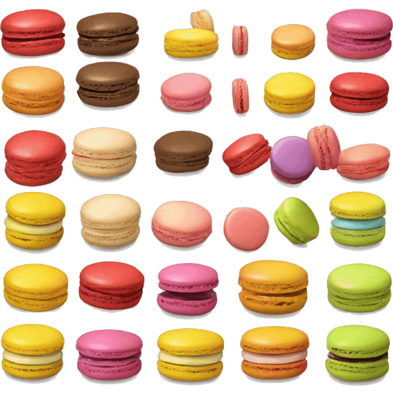 Macron qui mange un macaron  emoji