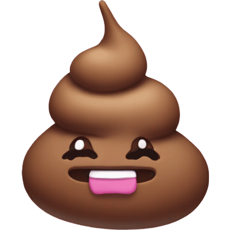 a pink poop  emoji