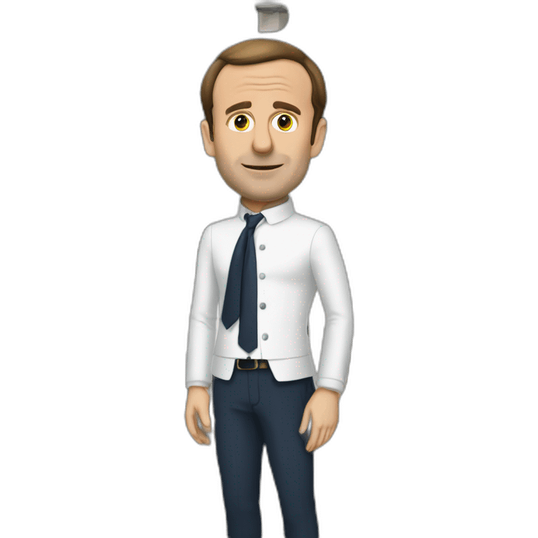 macron qui dort sur la maison emoji