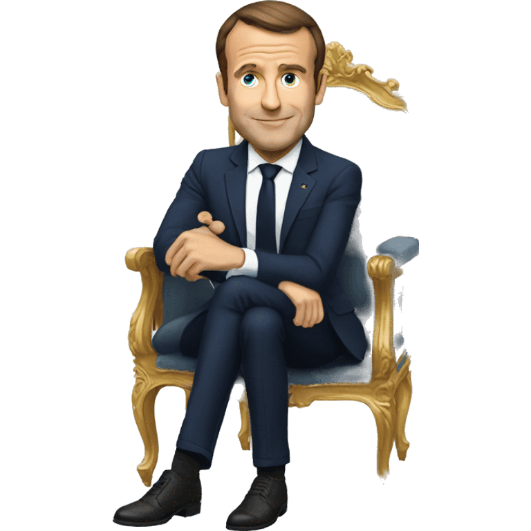 Macron qui rit emoji