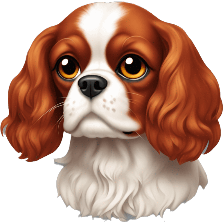 All red cavalier king charles spaniel no white fur ruby emoji