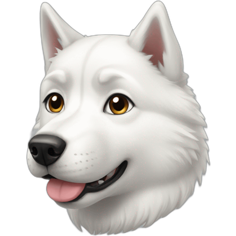 White husky emoji