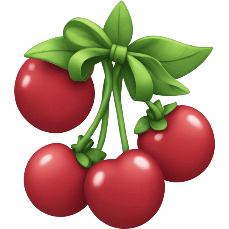 Cherrys with bows emoji