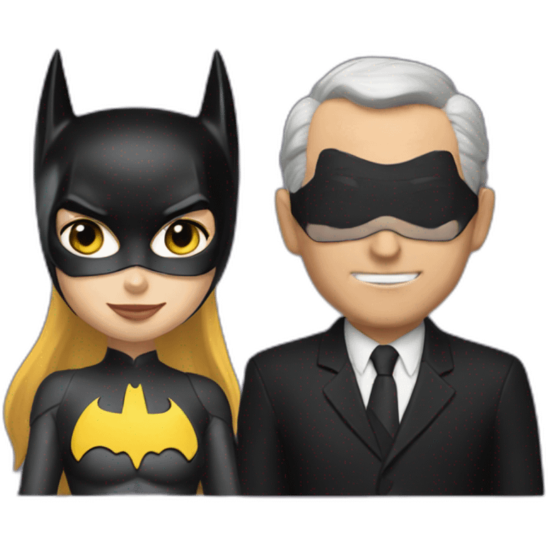 Batgirl and Alfred emoji