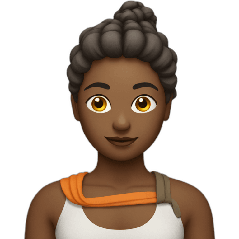 Yoga warrior emoji