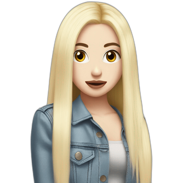 Ava Max with Max cut hair emoji