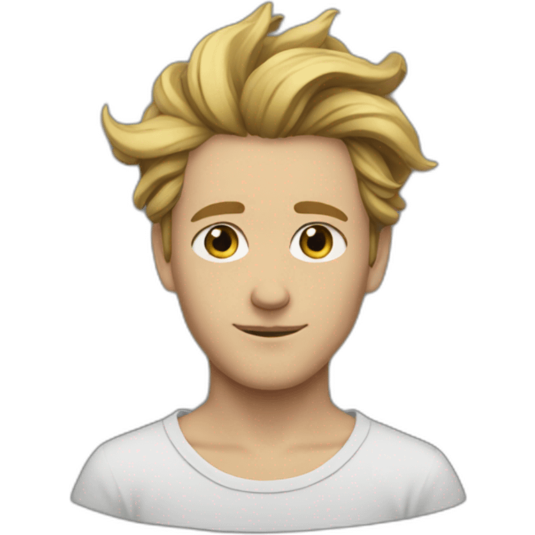 isak with long hairs emoji