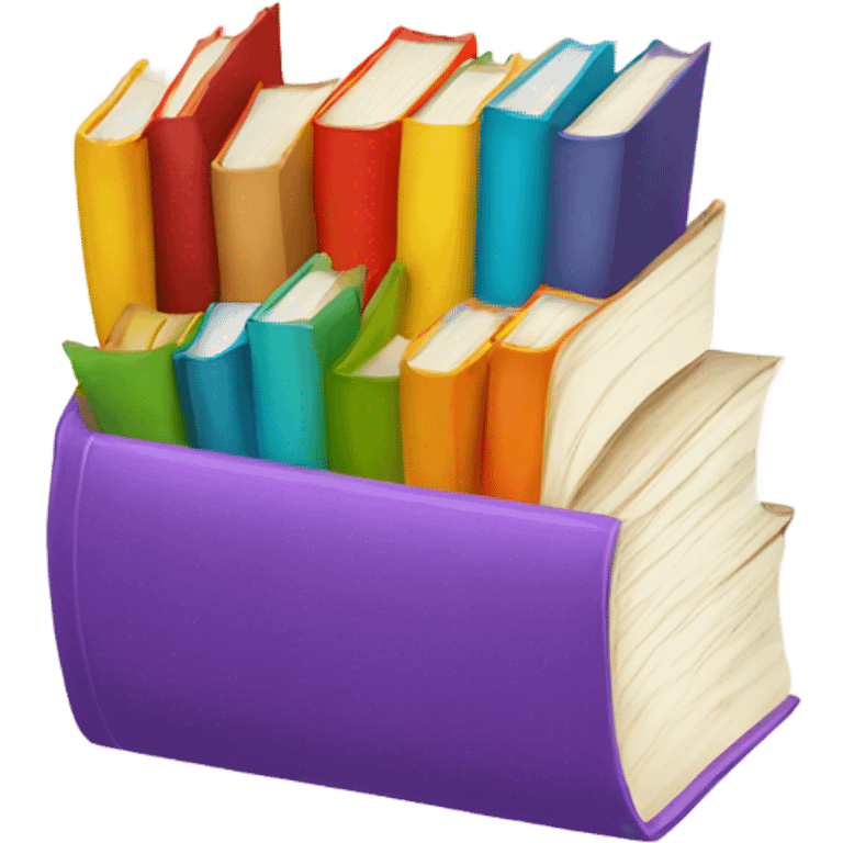 colorful book emoji