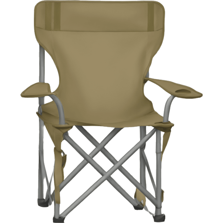 Khaki colored camping chair emoji