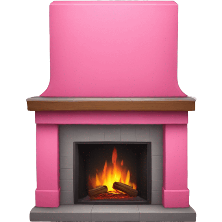 Pink fire place emoji