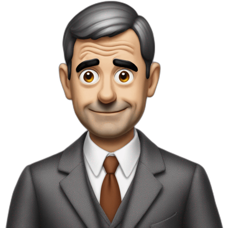 Mister bean wearing batman suit emoji