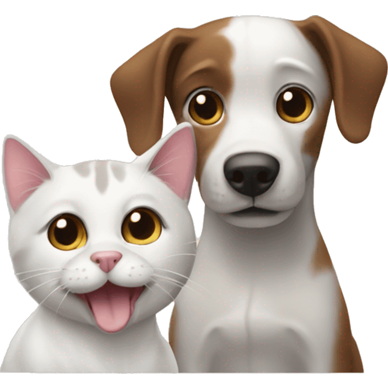 Dog and cat emoji