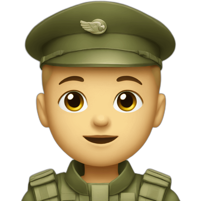 A baby soldier emoji