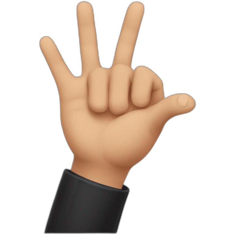 Albanian hand sign emoji