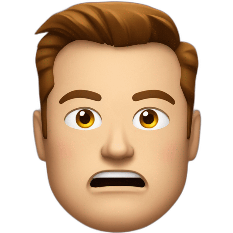 elon musk red color angry emoji