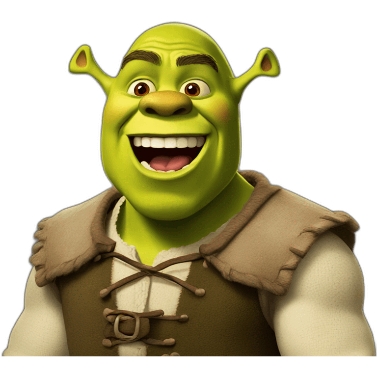 shrek with mouth open emoji