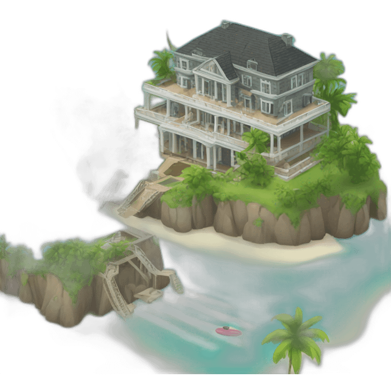 Gay home island mansion complex  emoji