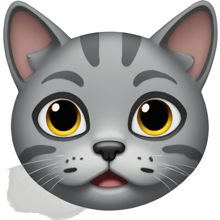 crying gray cat emoji