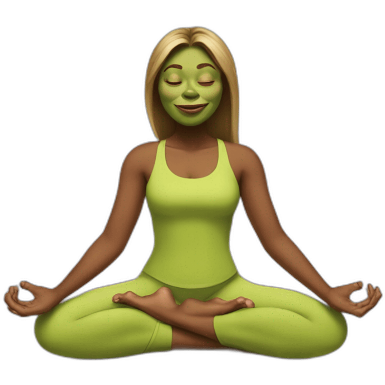 Shrek woman yoga emoji