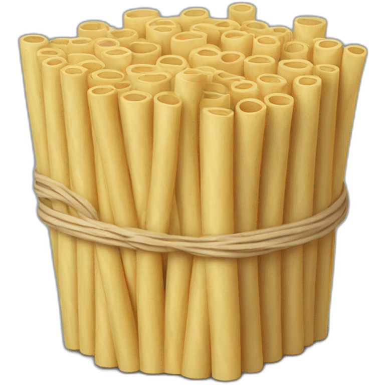 Folded straw emoji