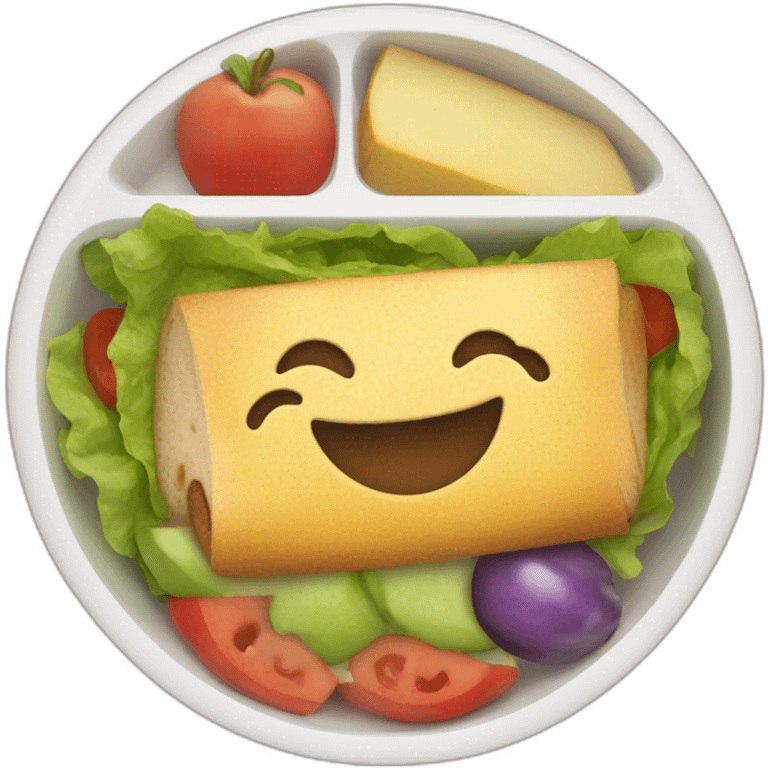 happy packed lunch emoji