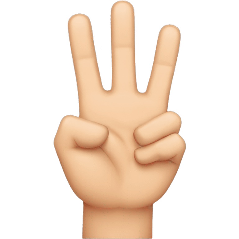 hand gesture with index finger and thumb extended, other fingers folded down, palm facing viewer emoji