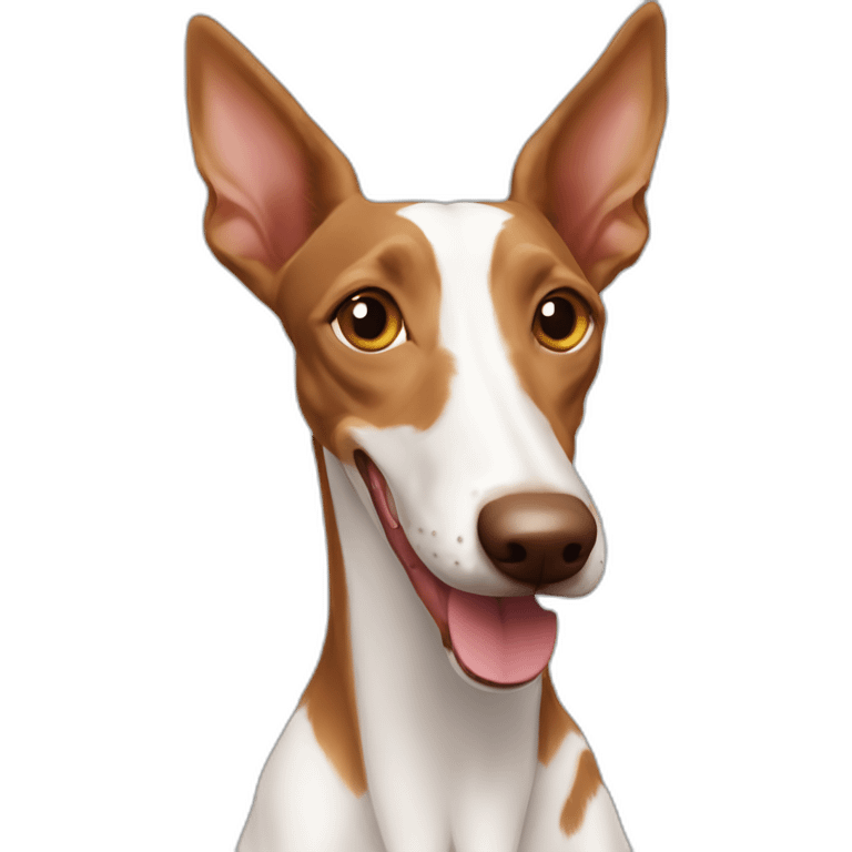 podenco andaluz marron sonriente emoji